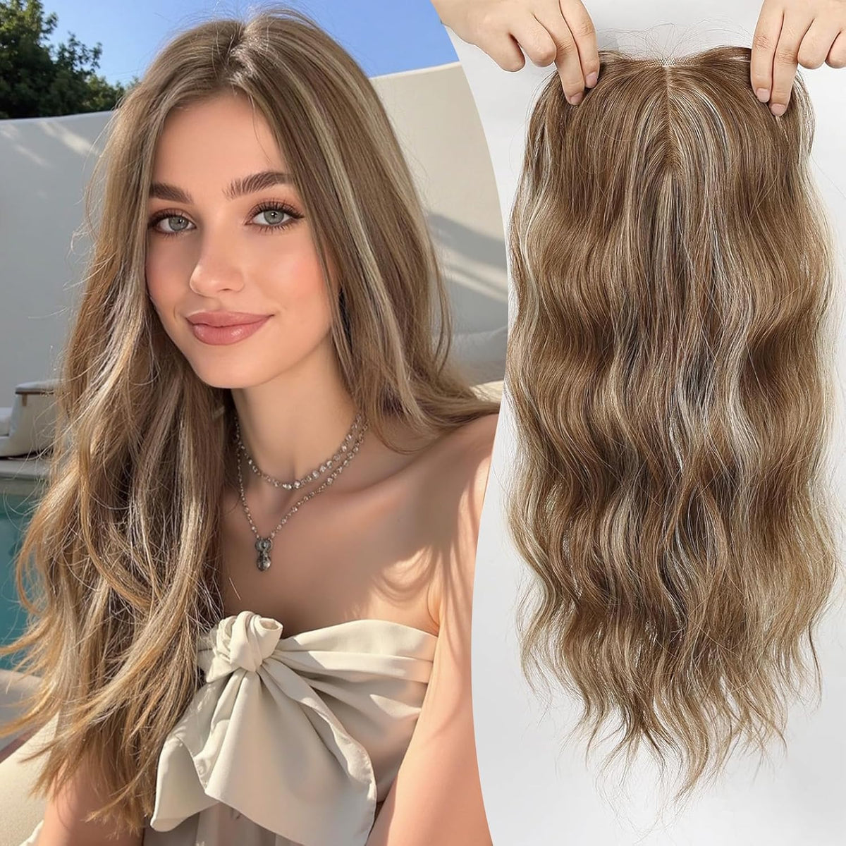 VelisseBloom – Lightweight Wavy Hair Topper