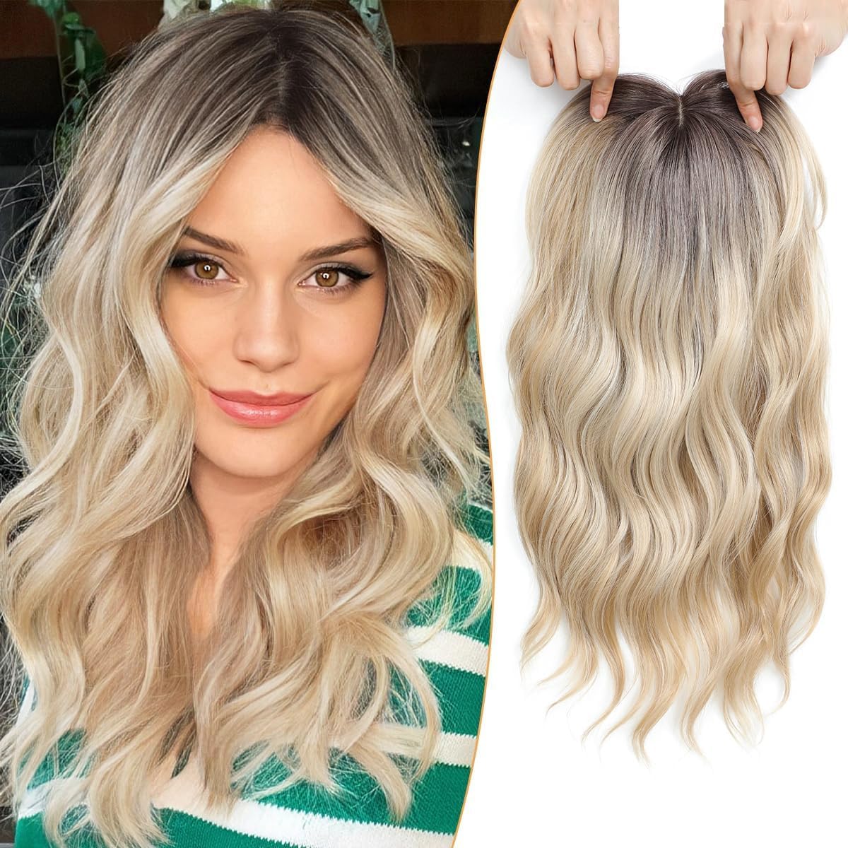 VelisseBloom – Lightweight Wavy Hair Topper