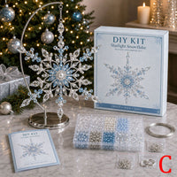 FrostLuxe – Beaded Snowflake Ornament DIY Kit