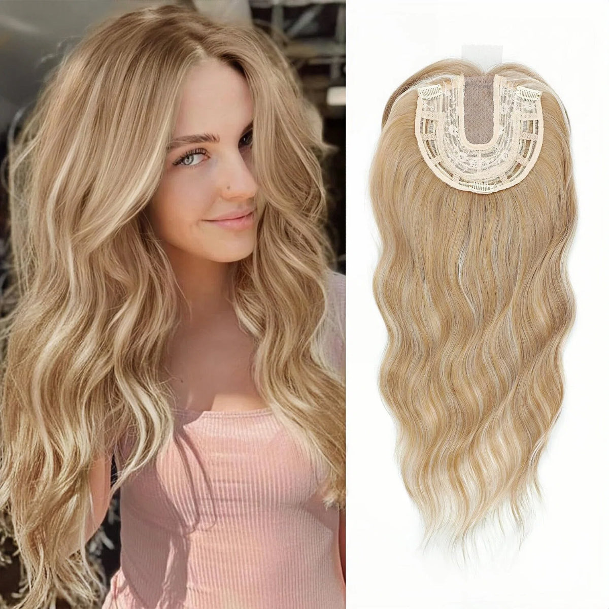 VelisseBloom – Lightweight Wavy Hair Topper