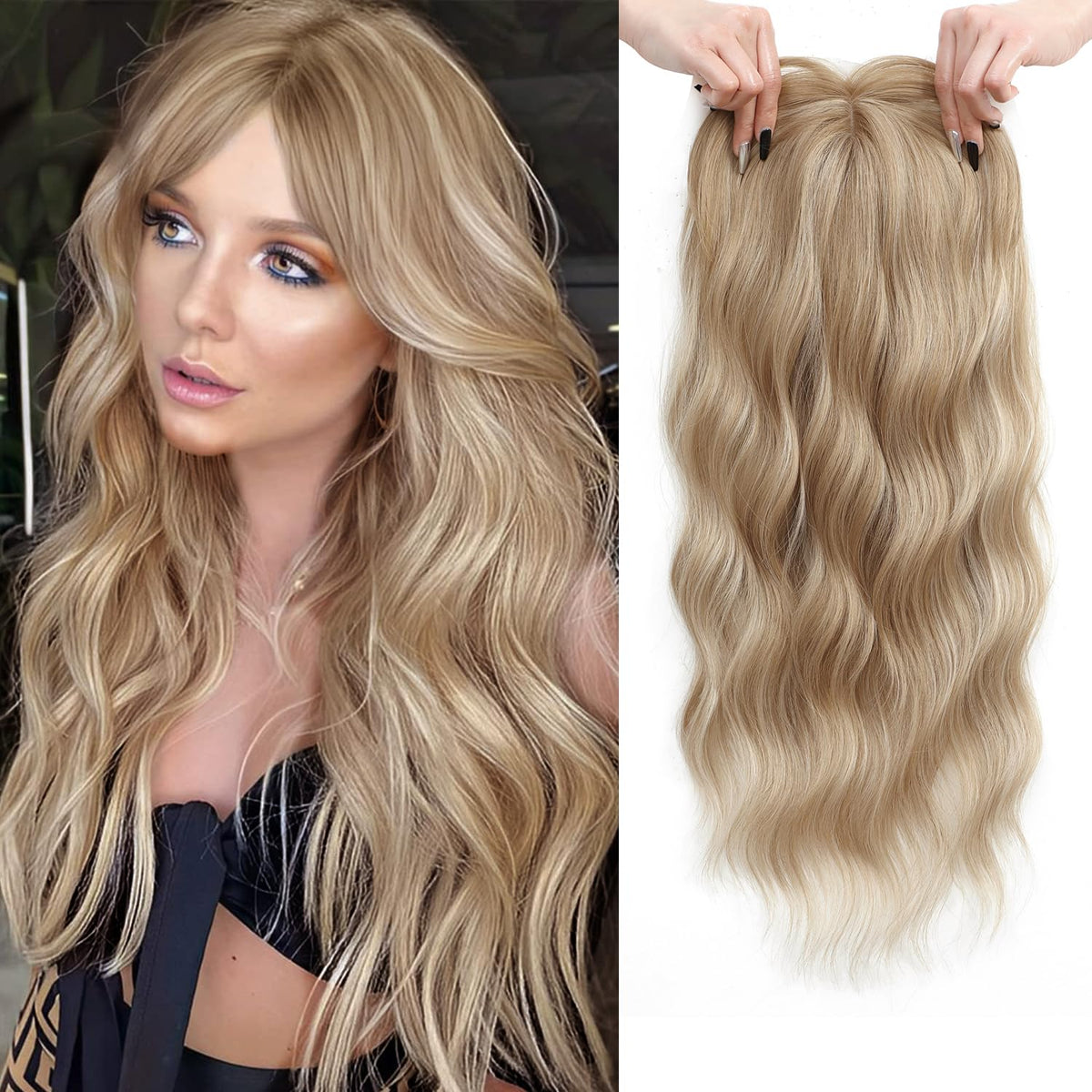 VelisseBloom – Lightweight Wavy Hair Topper