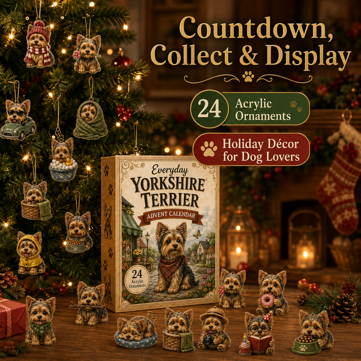 YorkieTreasures – 24-Day Collectible Yorkshire Terrier Calendar