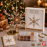 FrostLuxe – Beaded Snowflake Ornament DIY Kit